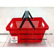 28L Supermarket Shopping Basket Hand Basket Plastic Basket